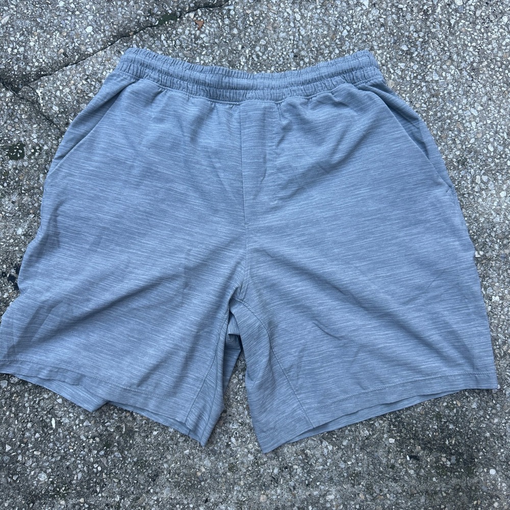 Lululemon Pace Breaker Lined Shorts Mens Small Heathered Grey Athletic Gym Run